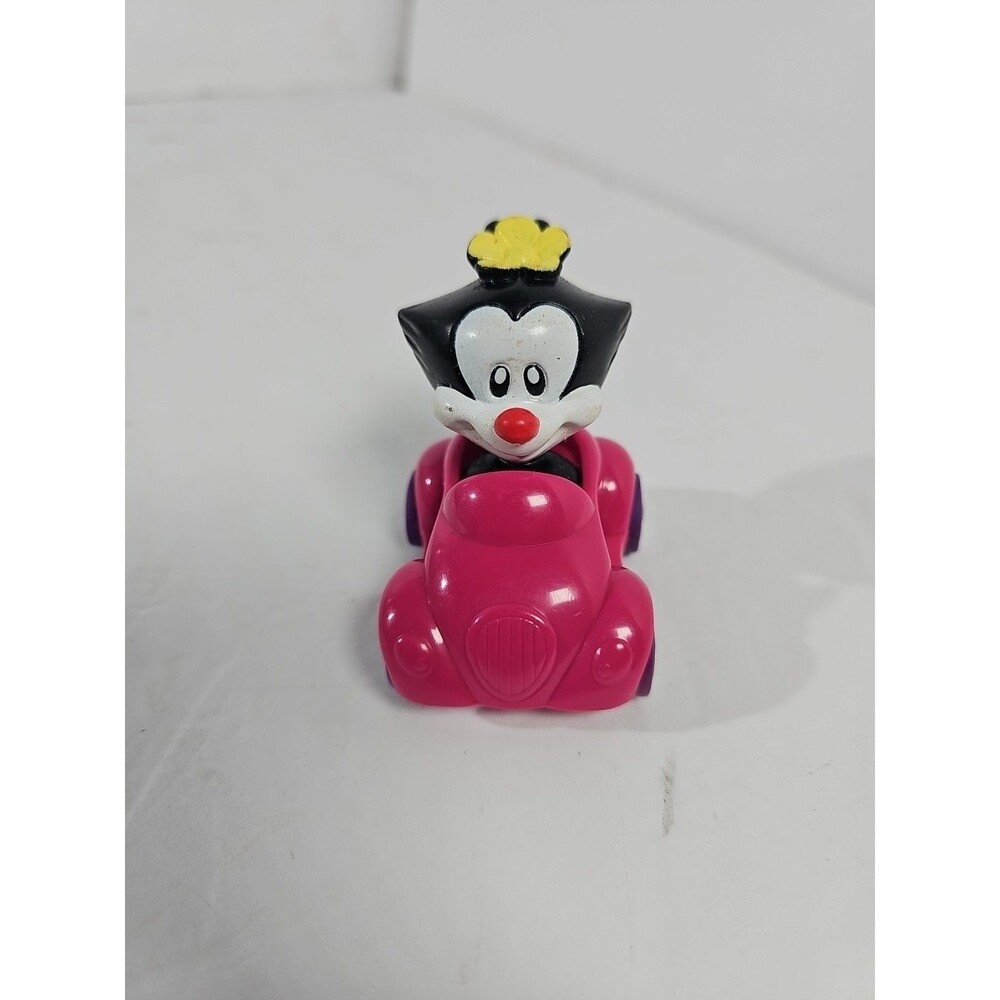 Rare Carl's Jr. 1998 ANIMANIACS Warner Bros CARTOON Animaniac Dot Pull Back Toy